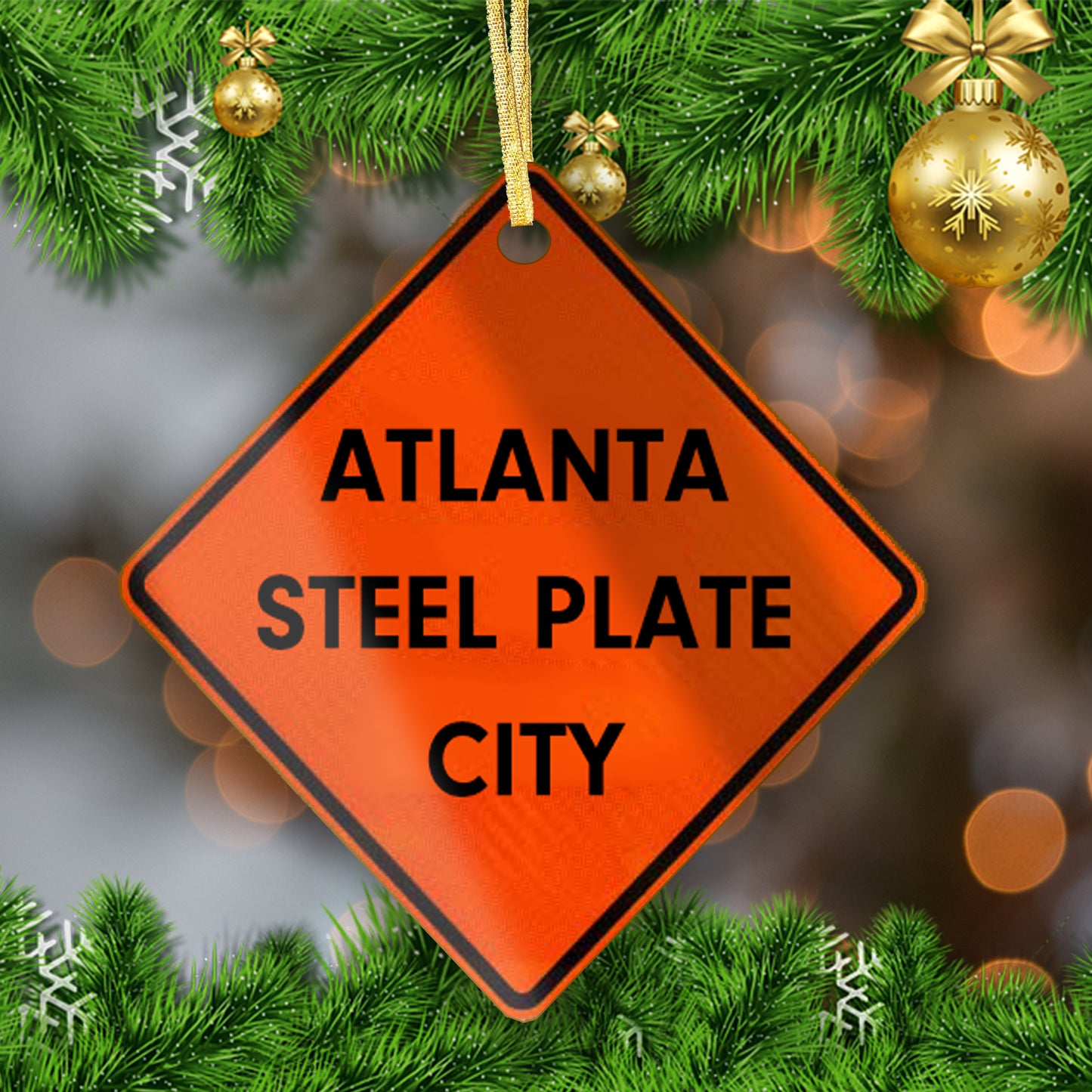 ÄTL Acrylic Steel Plate Street Sign Ornament