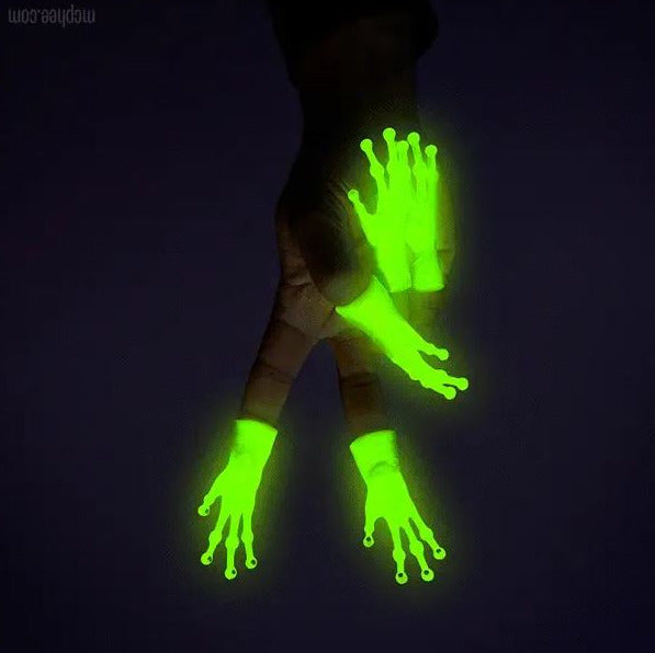 ÄTLien glow in the dark finger puppets (2pcs)